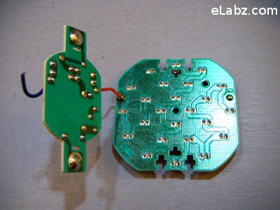 separate two PCBs to have access to the back of the LED PCB