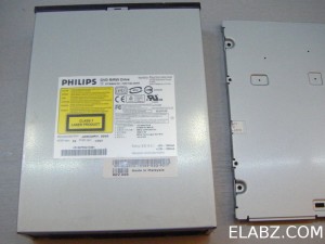 Phillips DVD8631 drive ready to be disassembled 