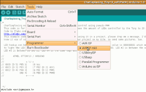 Arduino IDE 1.0 Pick the right Programmer before uploading the software